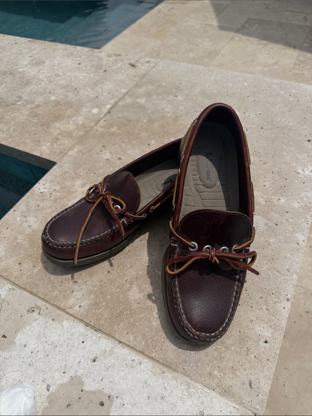 L.L. Bean Women’s size 8 Boat Shoes in Dark Brown Leather